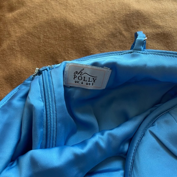 Oh Polly Mini Dress in Blue - Picture 5 of 5